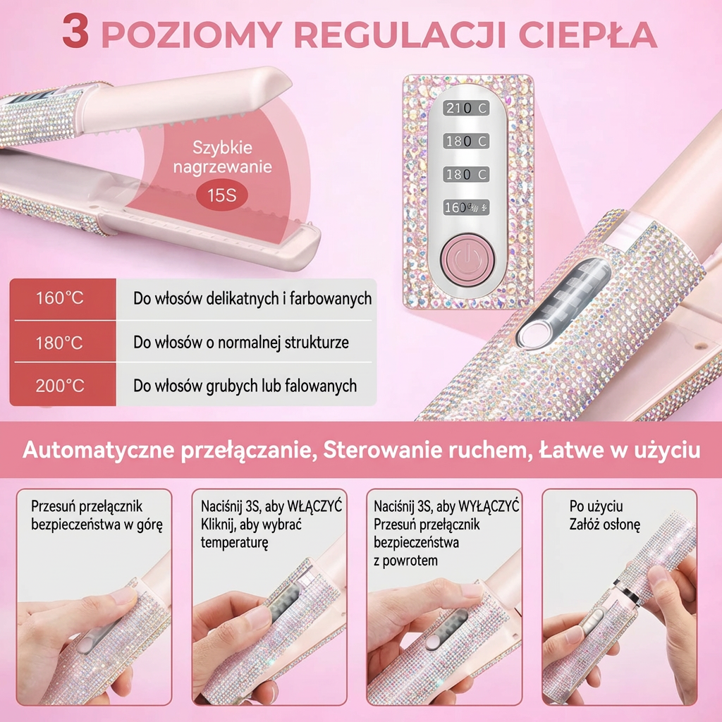 Bezprzewodowa Mini Prostownica 2w1