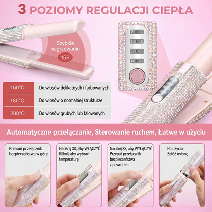 Bezprzewodowa Mini Prostownica 2w1